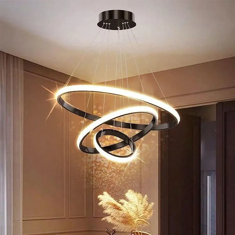 Sky Drop LED Modern Ceiling Lamp - Black media 1