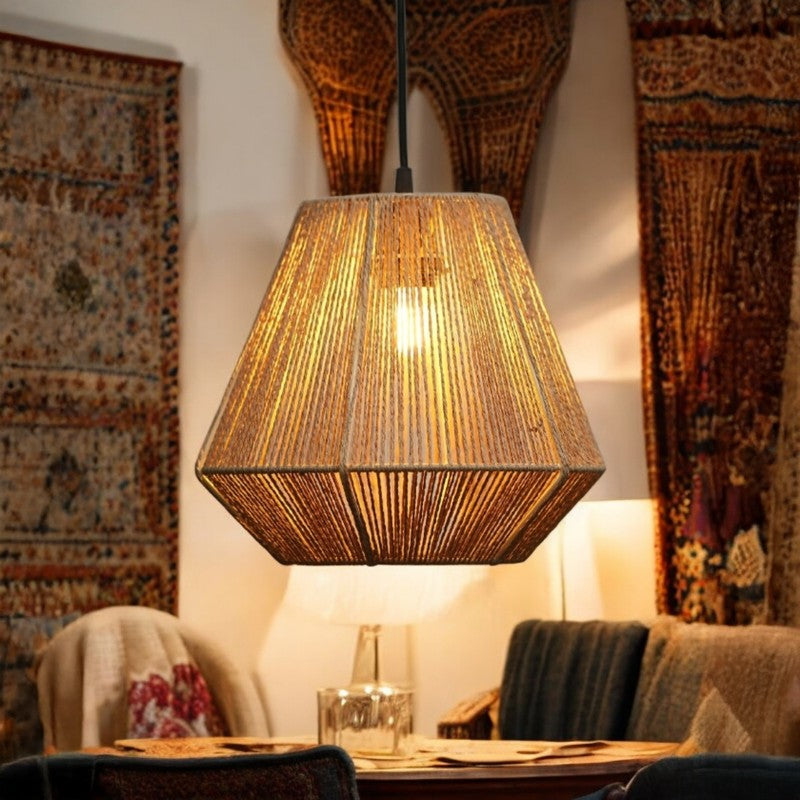 Brennor Raffia Ceiling Lamp media 4