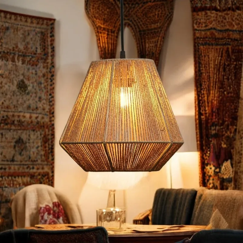 Brennor Raffia Ceiling Lamp media 4