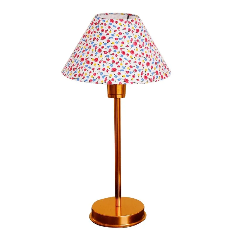 Kavira Sivo Floral Metal Table Lamp - Multicolor media 5