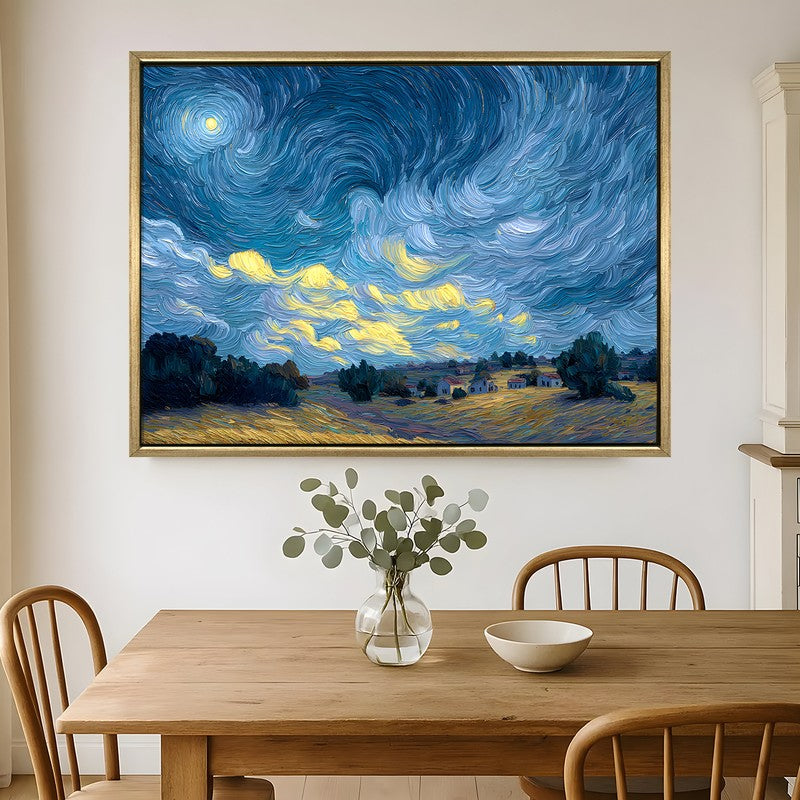 Meadow Vast Canvas Wall Painting With Frame
