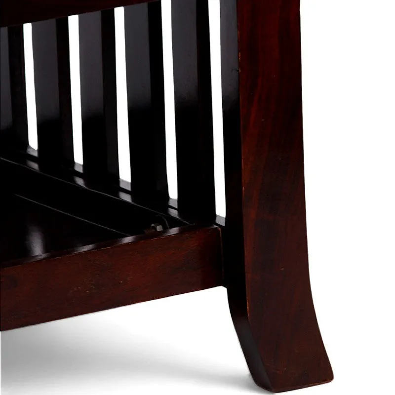 Bravon Sheesham Wooden Center Table - Dark Brown media 7
