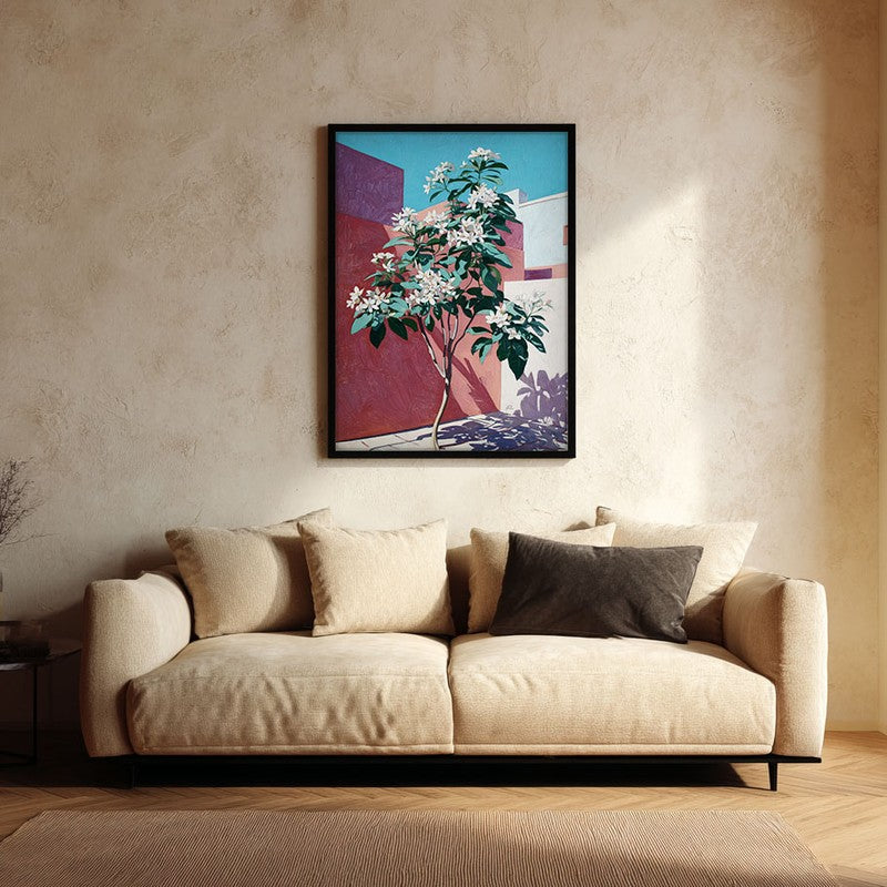 Leafora Canvas Wall Painting With Black Frame