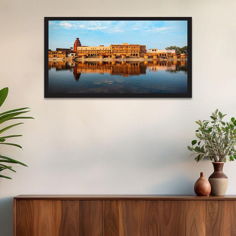 Ayodhya Ram Mandir Wall Painting With Frame