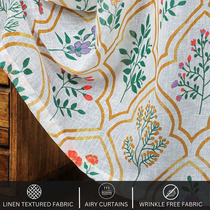Shelyn Linen Texture Sheer Curtain - Set Of Two media 7