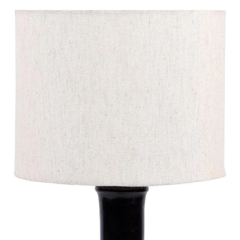Urbane Hiber Fabric Table Lamp - White,Black media 5