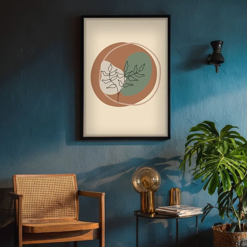 Woven Flora Canvas Wall Painting With Black Frame media 8