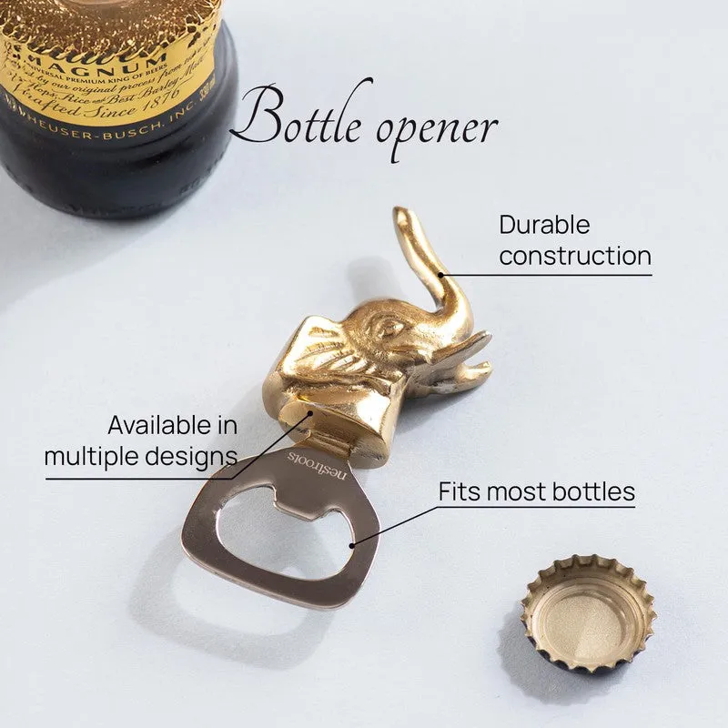 Trunk & Twist Stainless Steel Bottle Opener - Gold media 3