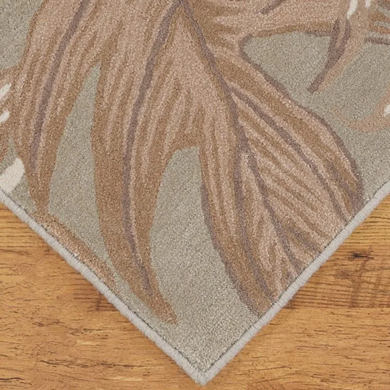 Elendil Hand Tufted Floral Wool & Nylon Carpet - Beige media 6