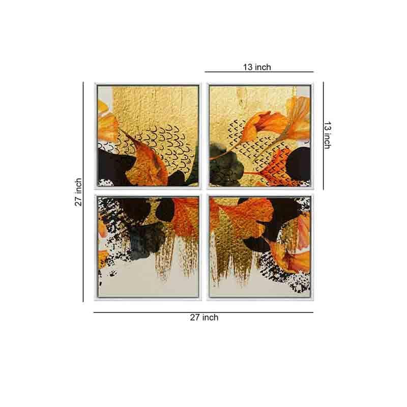 Gold Baby Poly Canvas Art - Set of Four media 5