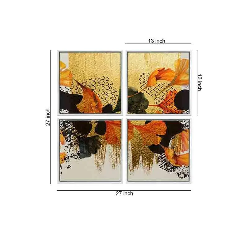 Gold Baby Poly Canvas Art - Set of Four media 5