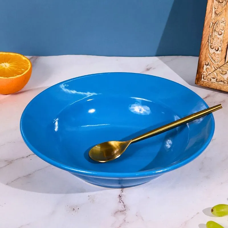 Eriginia Ceramic Pasta Plate - Blue media 1