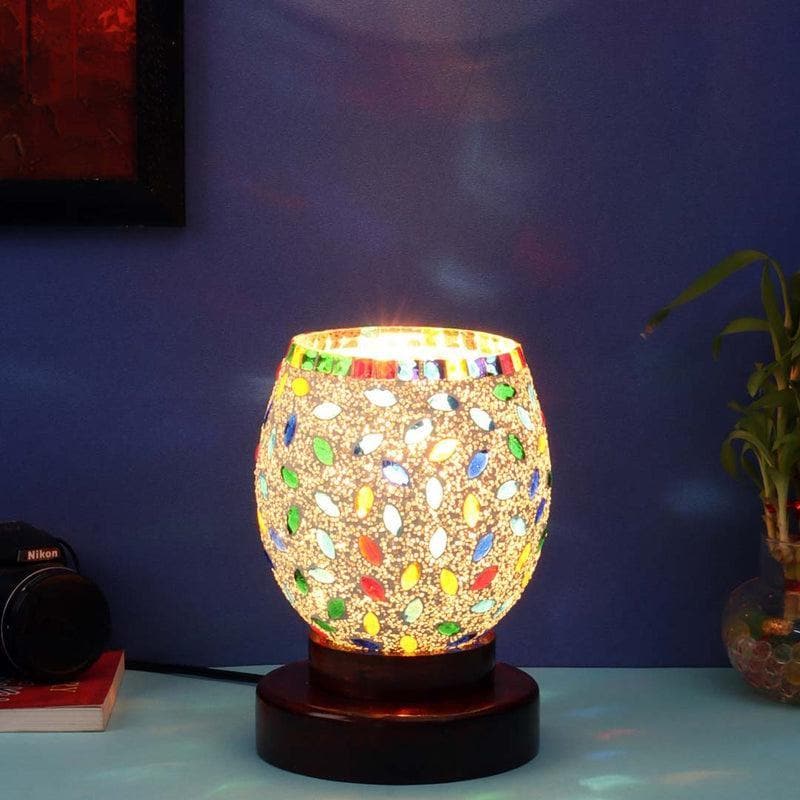 Kindle Mosaic Glass Table Lamp - Multicolor
