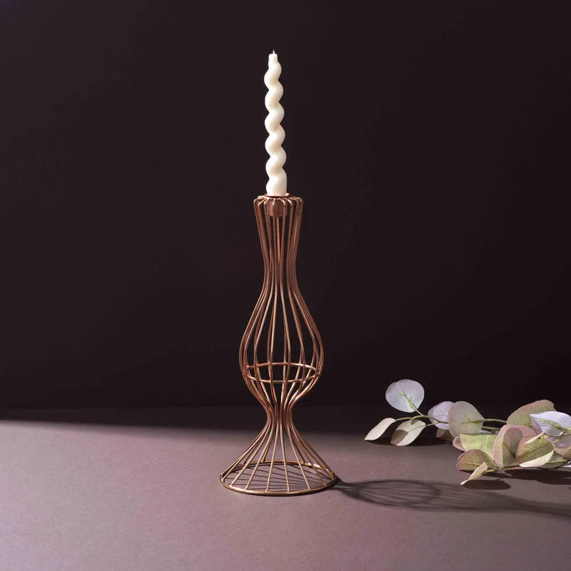 Twist Taper Candle Holder - Copper media 3