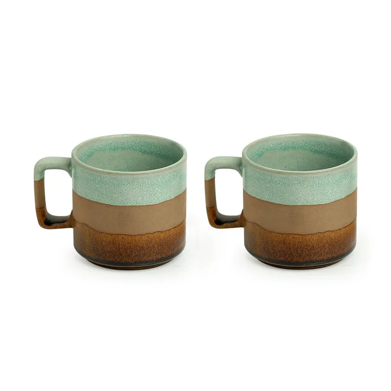 Mint Ceramic Coffee Mug (362 mL Each) - Set of Two media 3