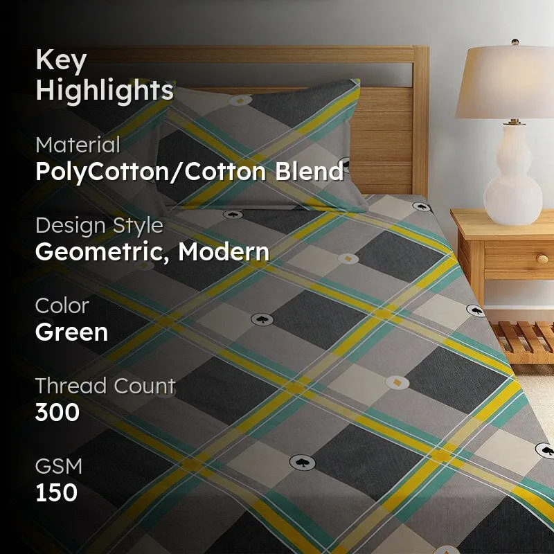 Miller Geometric Bedsheet - 150 GSM media 2
