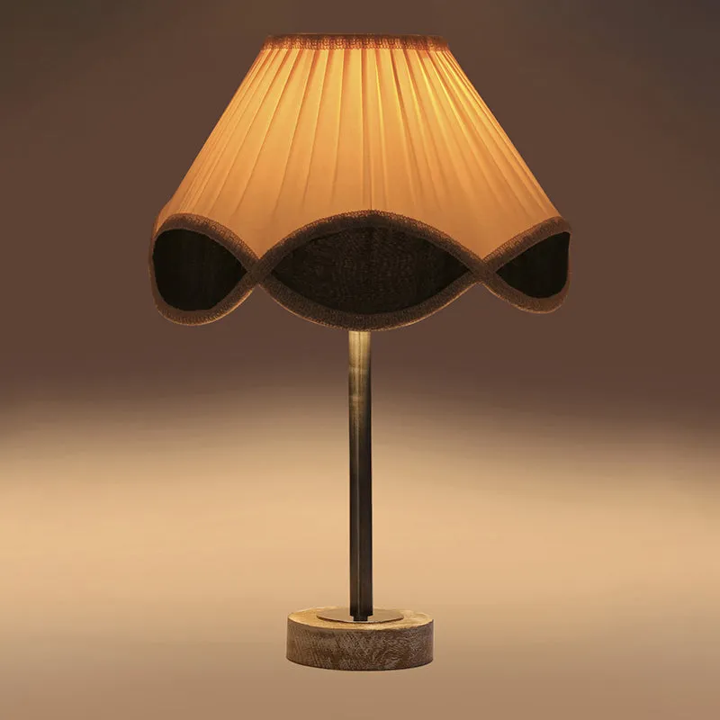 Valenica Rodin Wooden Table Lamp - White,Silver,White media 6