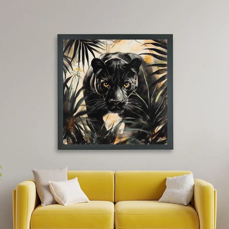 Panther Gaze Wall Art With Resin Frame media 5