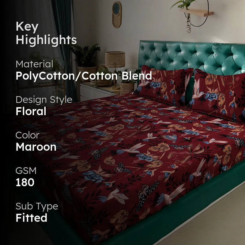 Alma Fitted Bedsheet - 180 GSM media 2