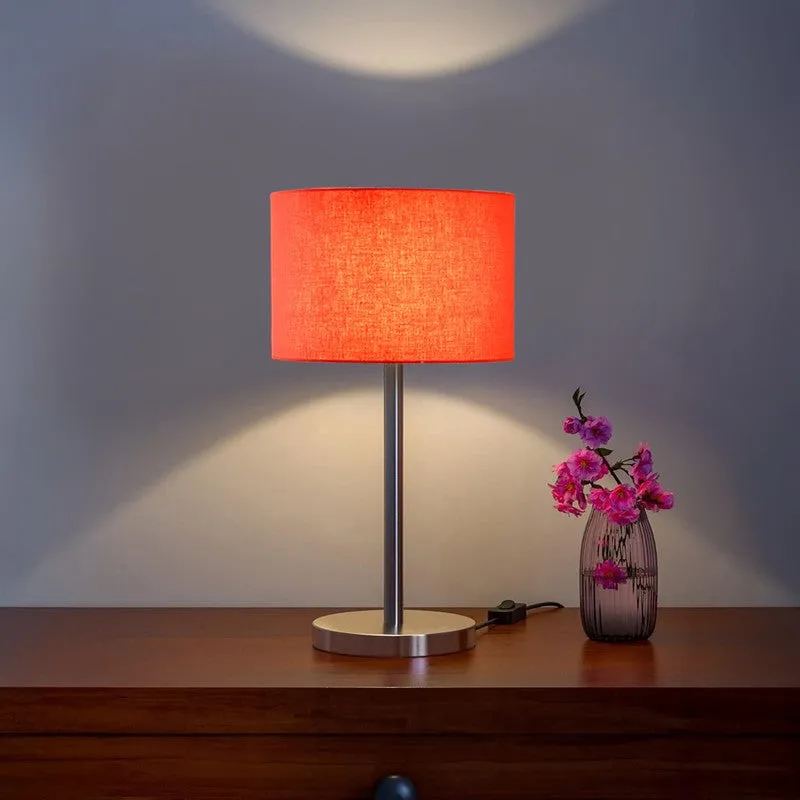 Noctra Elix Glow Metal Table Lamp - Orange media 1
