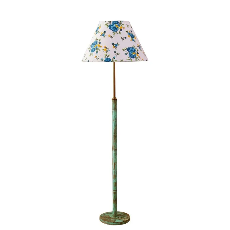 Terra Beam Wooden Floor Lamp - Blue media 5