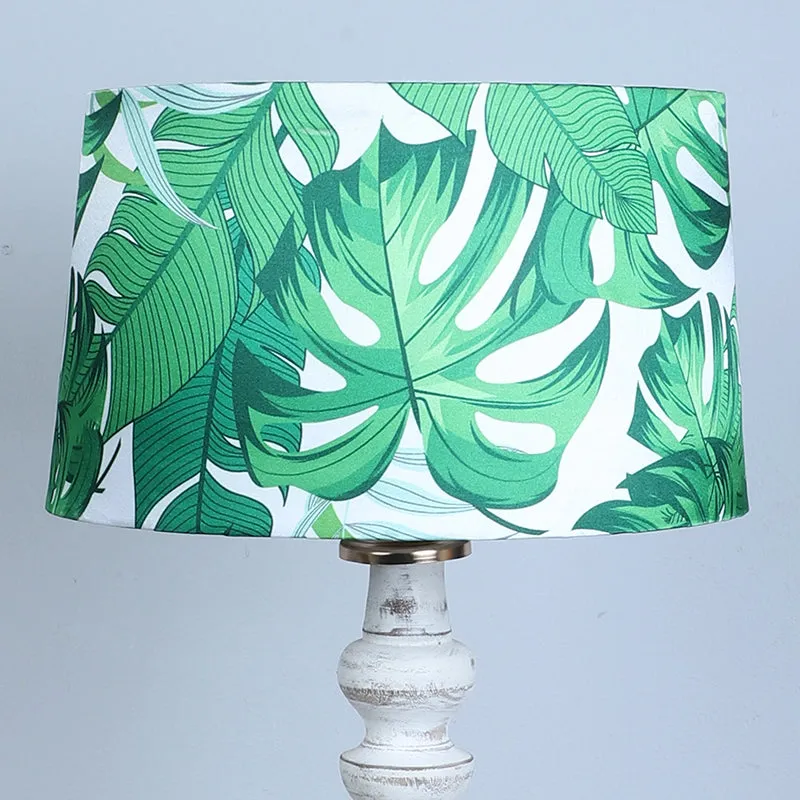 Kaizen Totem Printed Mango Wood Floor Lamp - White media 5