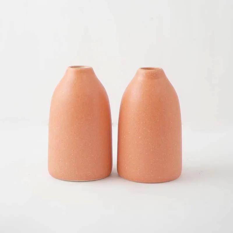 Blush Bang Ceramic Vase - Set Of Two media 5