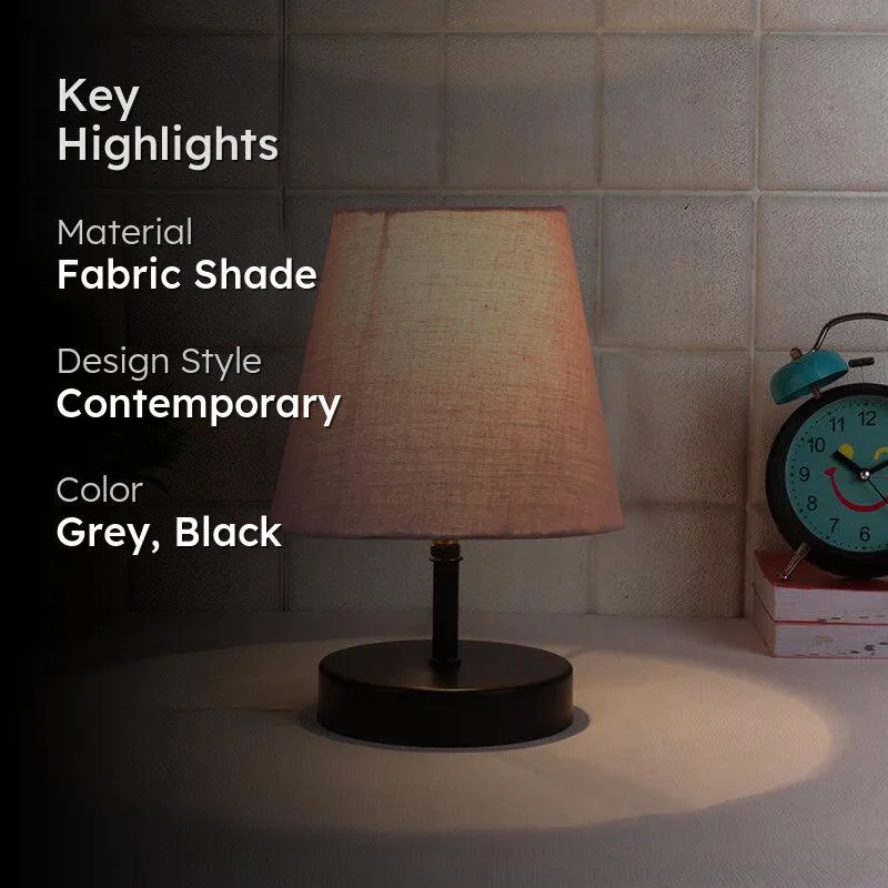 Otravo Fabric Table Lamp - Grey,Black media 2