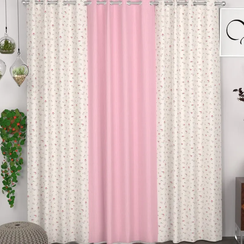 Floral Whisper Glow Curtains - Set of Three media 1