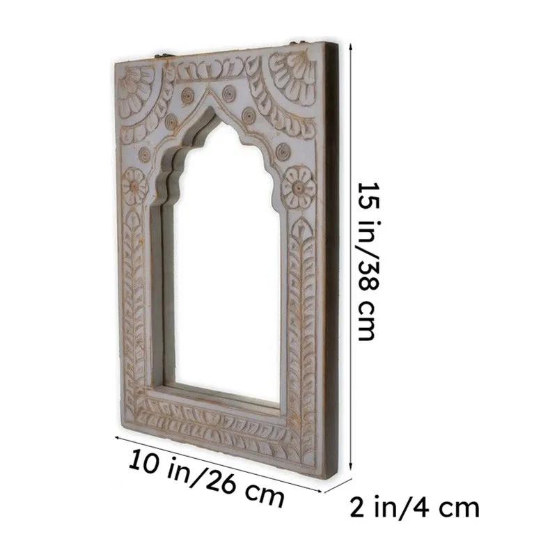 Tazva Decorative Mango Wood Wall Mirror media 10
