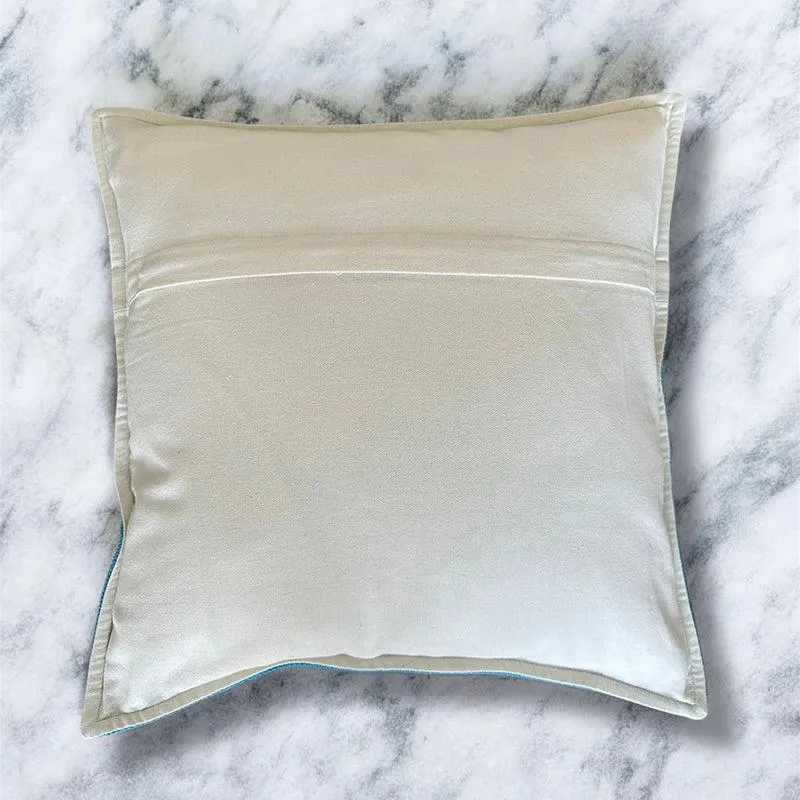 Stitch Lab Embroidered Cotton Cushion Cover - Set Of Two media 5