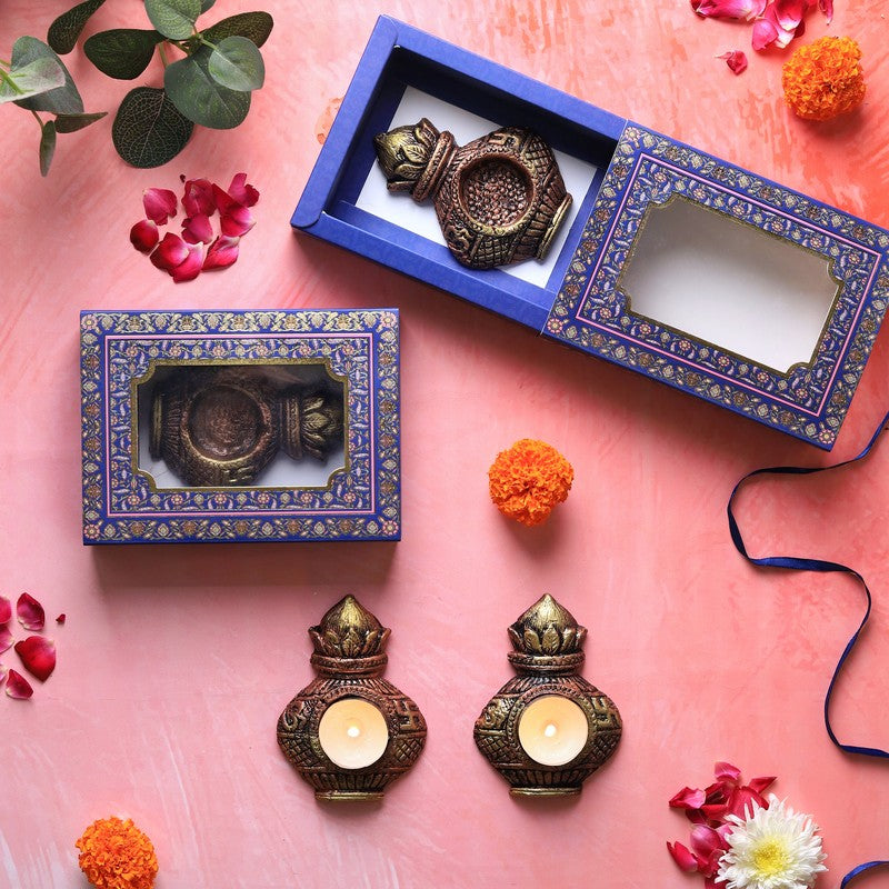 Kalash Tea Light Holder - Set Of Four media 4