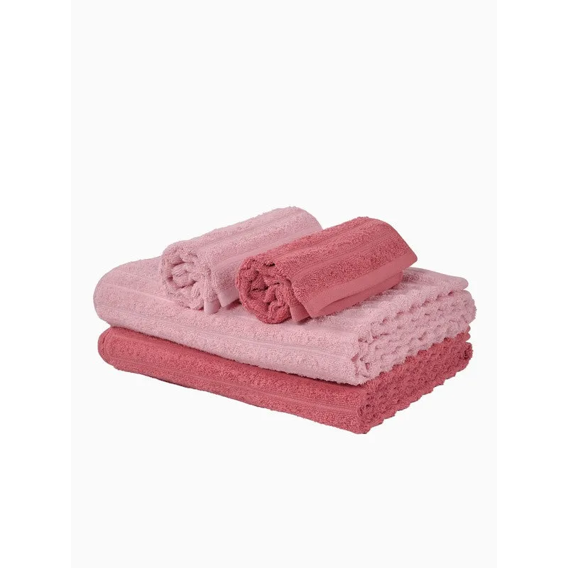 Monte Carlo Dry Lush Pure Cotton Towel Sets (Pink) - Set of Four media 7