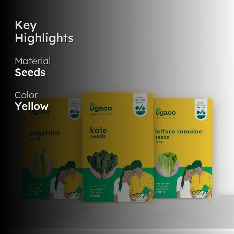 Ugaoo Veges Seeds (Kale, Lettuce, Zuccini) - Set Of Three media 2