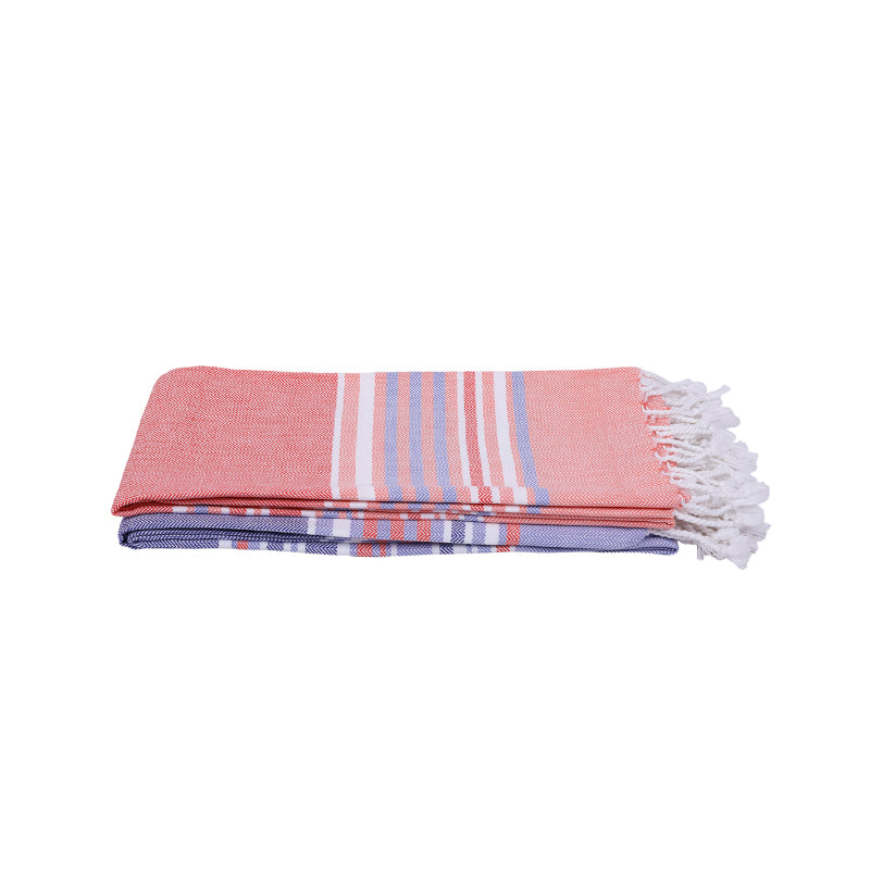 Jadore Bath Towel (Peach & Lilac) - Set Of Two media 3