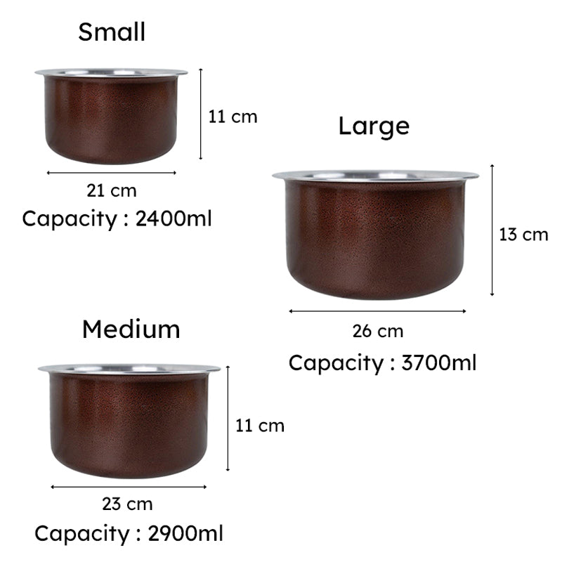 Flavor Twirl Aluminium Pot (2400/2900/3700 mL) - Set Of Three media 6