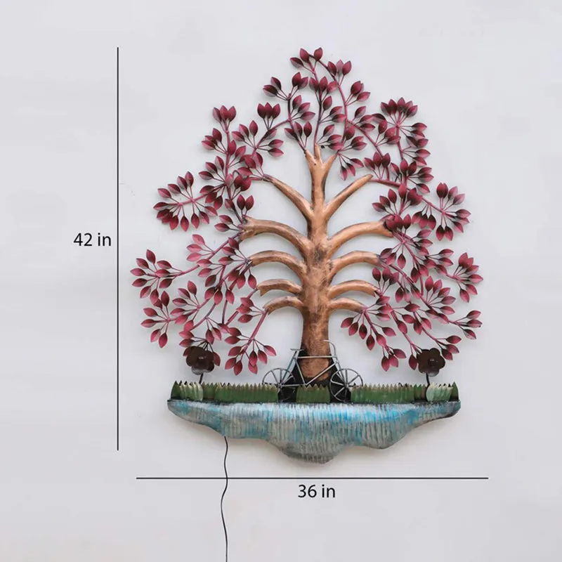 Cycle Under Tree Iron Wall Accent media 6