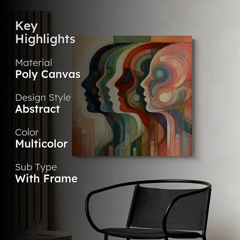 Multicolor Faces Wall Painting media 2