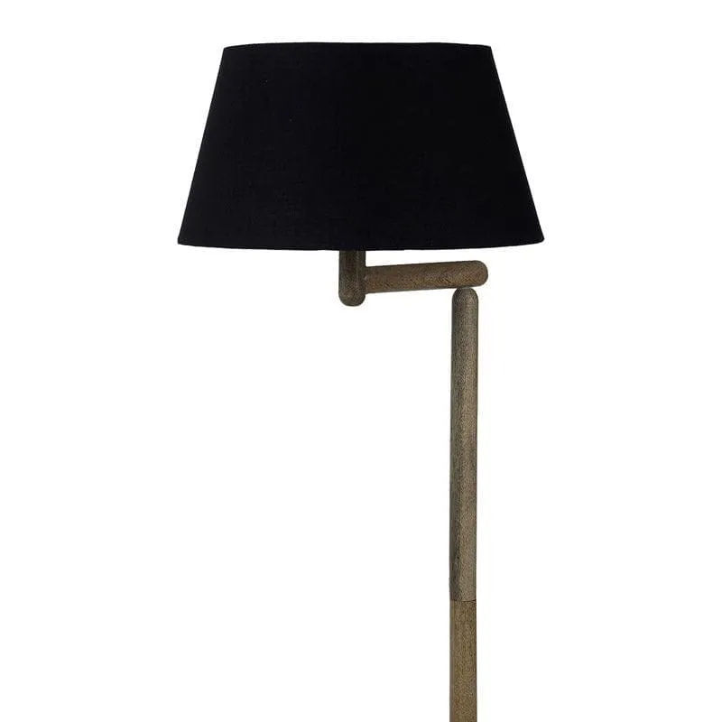 Eartha Enya Floor Lamp With Shelf - Charcoal media 4