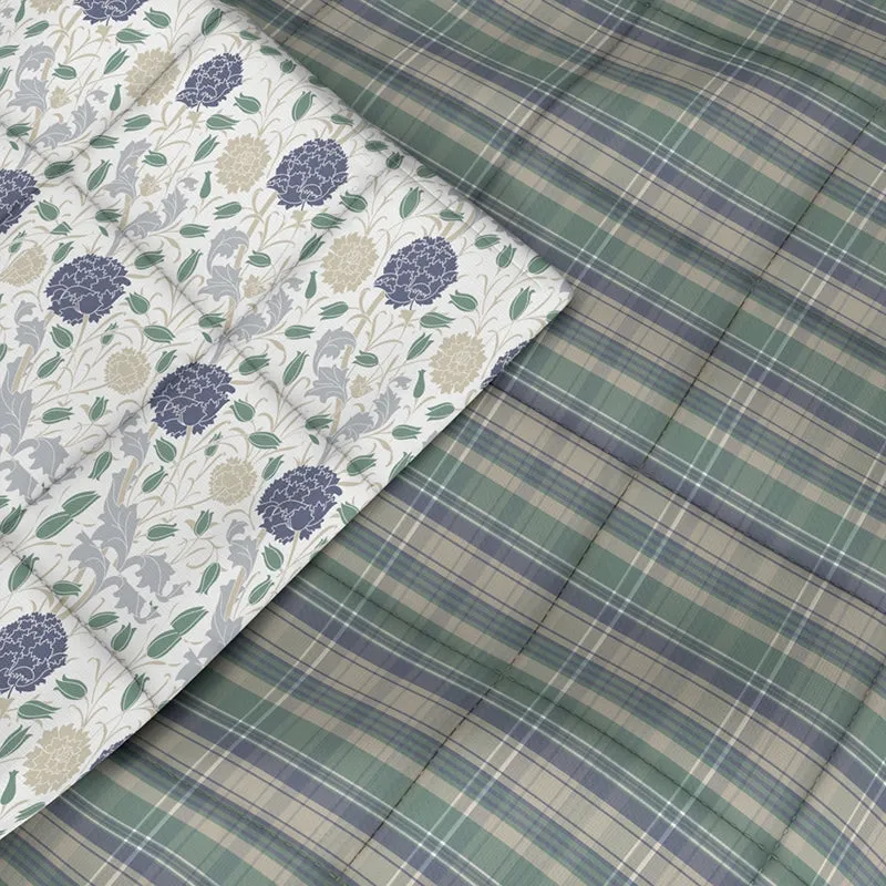 Graham Revesible Geometric Comforter (Green) - 120 GSM media 6