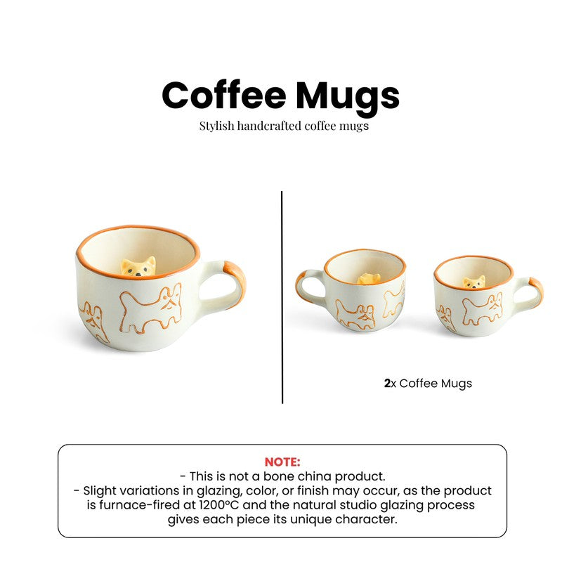 Cute Ceramic Tea Cup (240 mL Each) - Set Of Two media 6