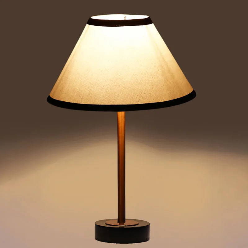 Cotin II Stripe Rodin Wooden Table Lamp - White,Copper,Black media 6