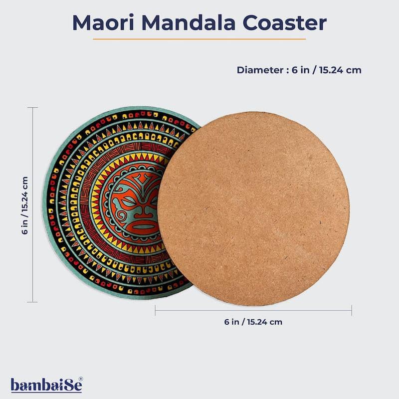 Koa Maori Mandala Trivet - Set Of Four media 5