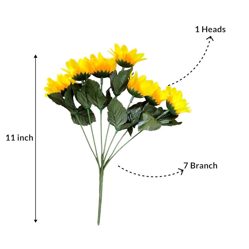 Faux Artificial Sunflower (Yellow) - Set Of Two media 9