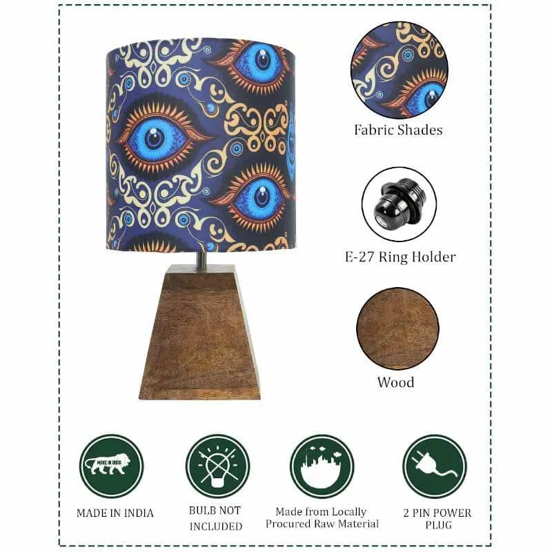 Mystical Eye Fabric Table Lamp - Multicolor media 6