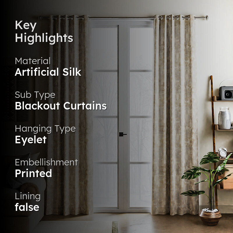 Simmona Jacquard Blackout Curtain - Set Of Two media 2