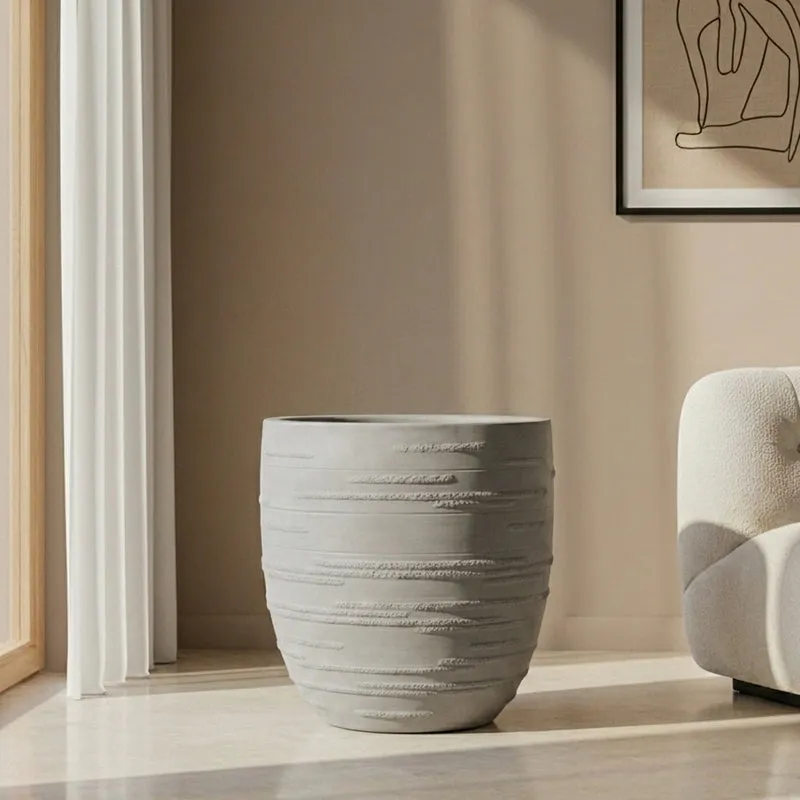 Calmora Floor Planter - Grey media 3