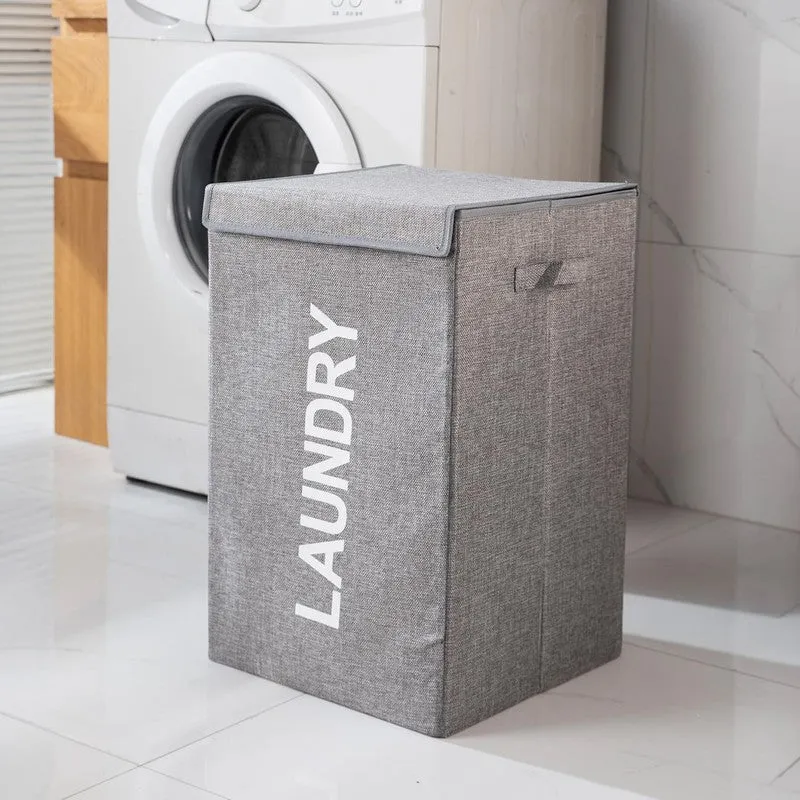 Wash Dock Jute Laundry Basket - Grey media 4