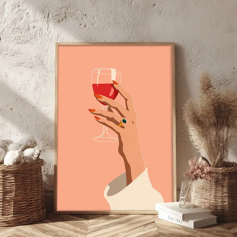 Sipressa Canvas Wall Painting - Brown Frame media 3