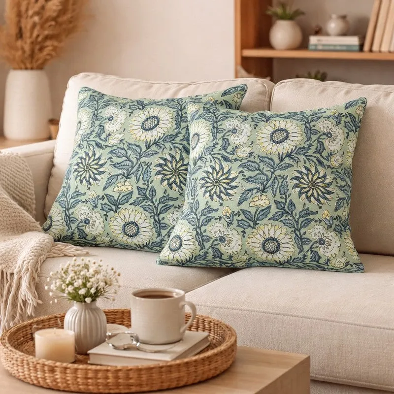 Floral Reverie Cushion Covers - Set Of Two media 1